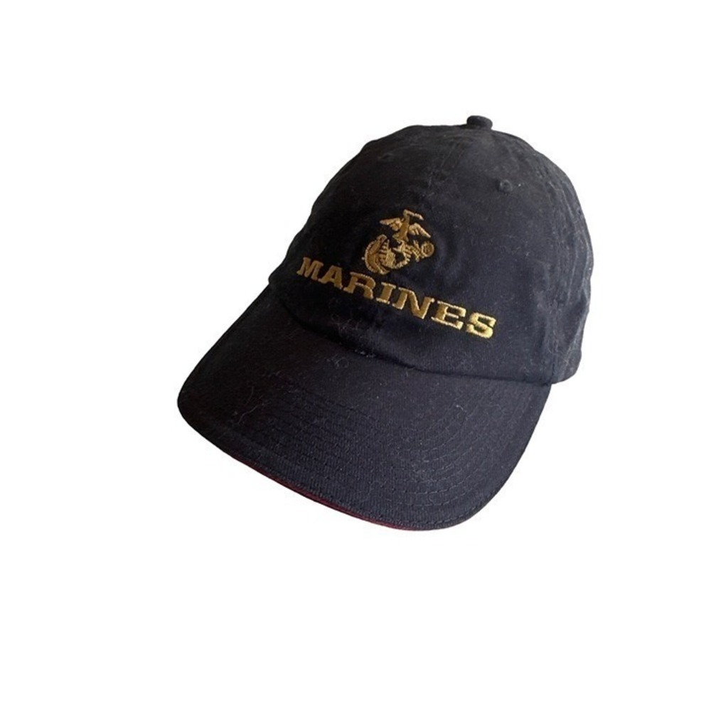 United‎ States Marines Blue Embroidered Logo Hat Cap Adjustable